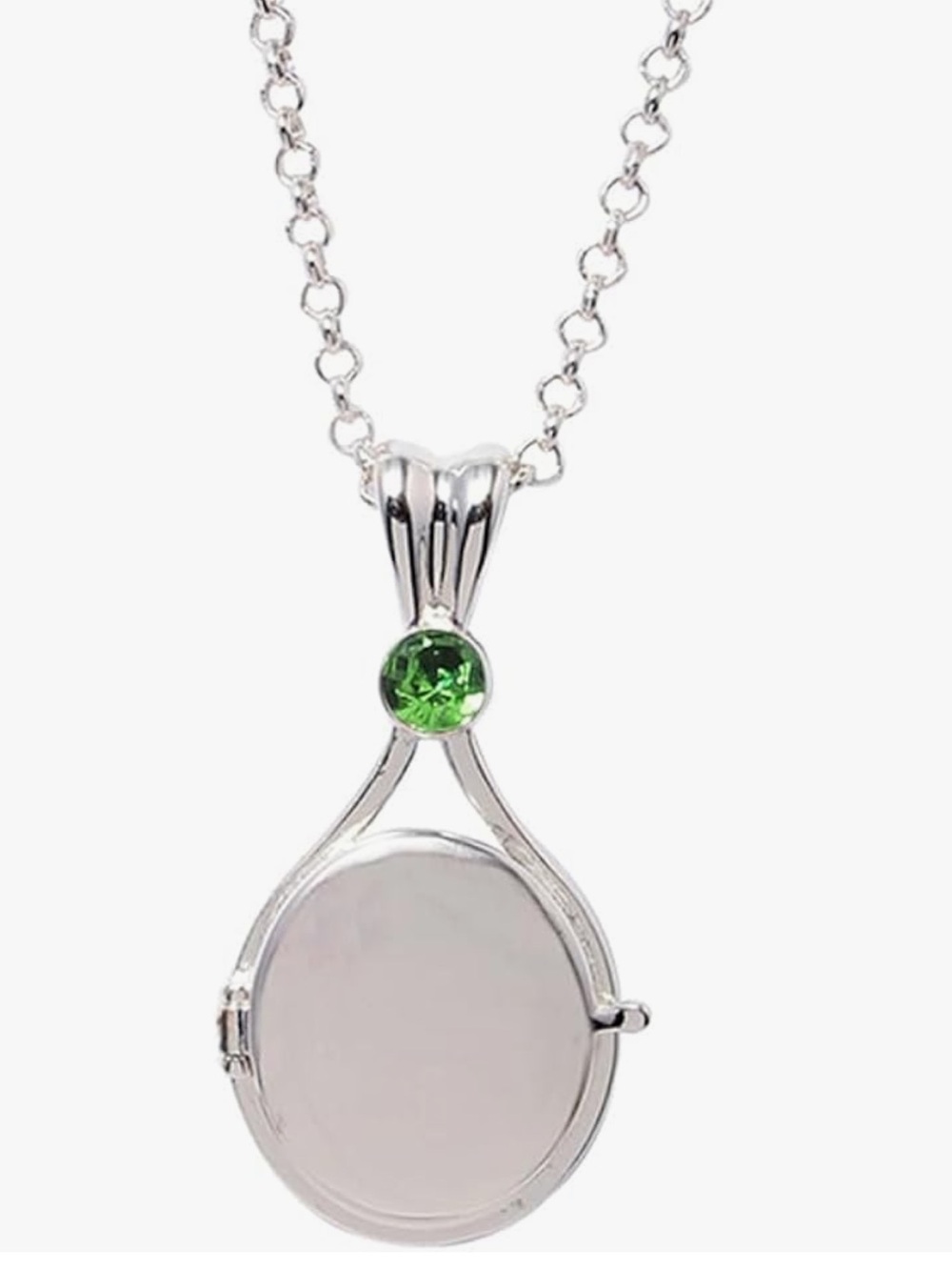 H2O Silver Plated Openable Copper Water Pendent Locket Necklace